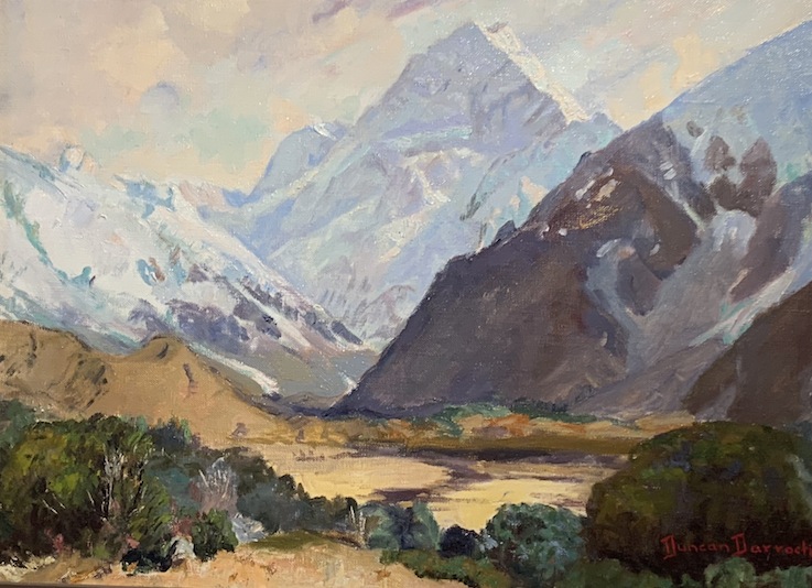Duncan Darroch |Mt Cook | oil  | McAtamney Gallery and Design Store | Geradline NZ